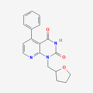 molecular formula C18H17N3O3 B4721906 5-phenyl-1-(tetrahydro-2-furanylmethyl)pyrido[2,3-d]pyrimidine-2,4(1H,3H)-dione 