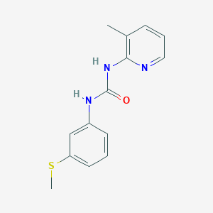 molecular formula C14H15N3OS B4721970 N-(3-methyl-2-pyridinyl)-N'-[3-(methylthio)phenyl]urea 