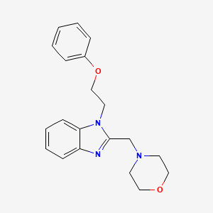 molecular formula C20H23N3O2 B4721988 2-(4-morpholinylmethyl)-1-(2-phenoxyethyl)-1H-benzimidazole 