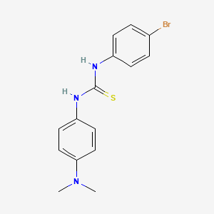 molecular formula C15H16BrN3S B4722029 N-(4-bromophenyl)-N'-[4-(dimethylamino)phenyl]thiourea 