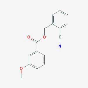 molecular formula C16H13NO3 B4722055 2-cyanobenzyl 3-methoxybenzoate 