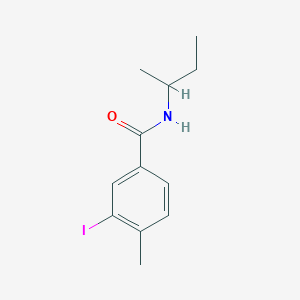 molecular formula C12H16INO B4722067 N-(sec-butyl)-3-iodo-4-methylbenzamide 