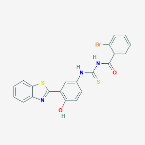 N-{[3-(1,3-benzothiazol-2-yl)-4-hydroxyphenyl]carbamothioyl}-2-bromobenzamide