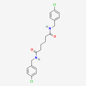 molecular formula C20H22Cl2N2O2 B4722135 N,N'-bis(4-chlorobenzyl)hexanediamide 