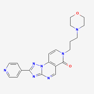 molecular formula C20H21N7O2 B4722139 7-[3-(4-morpholinyl)propyl]-2-(4-pyridinyl)pyrido[3,4-e][1,2,4]triazolo[1,5-a]pyrimidin-6(7H)-one 