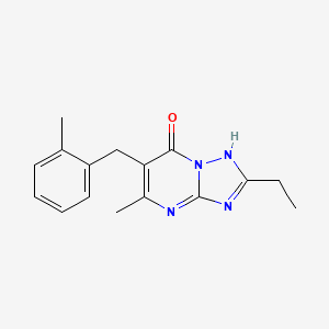 molecular formula C16H18N4O B4722160 2-ethyl-5-methyl-6-(2-methylbenzyl)[1,2,4]triazolo[1,5-a]pyrimidin-7(4H)-one 