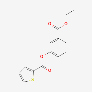 molecular formula C14H12O4S B4722166 3-(ethoxycarbonyl)phenyl 2-thiophenecarboxylate 