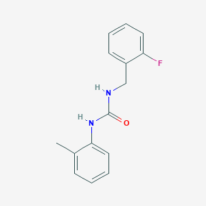 molecular formula C15H15FN2O B4722186 N-(2-fluorobenzyl)-N'-(2-methylphenyl)urea 
