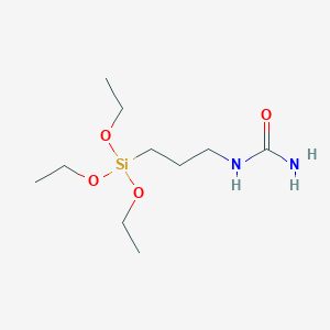 molecular formula C10H24N2O4Si B047222 N-(三乙氧基甲硅烷基丙基)尿素 CAS No. 116912-64-2