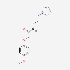 molecular formula C16H24N2O3 B4722268 2-(4-methoxyphenoxy)-N-[3-(1-pyrrolidinyl)propyl]acetamide 