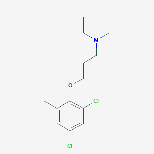 molecular formula C14H21Cl2NO B4722315 3-(2,4-dichloro-6-methylphenoxy)-N,N-diethyl-1-propanamine 