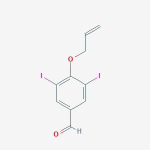 molecular formula C10H8I2O2 B472234 3,5-Diiodo-4-(prop-2-en-1-yloxy)benzaldehyde CAS No. 666212-00-6