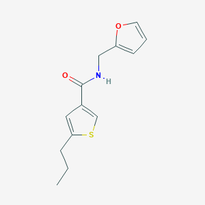 molecular formula C13H15NO2S B4722357 N-(2-furylmethyl)-5-propyl-3-thiophenecarboxamide 