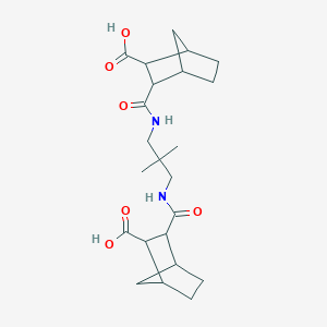 molecular formula C23H34N2O6 B4722375 3-{[(3-{[(3-carboxybicyclo[2.2.1]hept-2-yl)carbonyl]amino}-2,2-dimethylpropyl)amino]carbonyl}bicyclo[2.2.1]heptane-2-carboxylic acid 