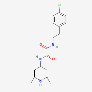 molecular formula C19H28ClN3O2 B4722420 N-[2-(4-chlorophenyl)ethyl]-N'-(2,2,6,6-tetramethyl-4-piperidinyl)ethanediamide 