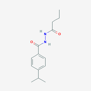 molecular formula C14H20N2O2 B4722442 N'-butyryl-4-isopropylbenzohydrazide 