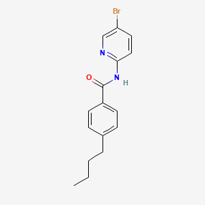 molecular formula C16H17BrN2O B4722495 N-(5-bromo-2-pyridinyl)-4-butylbenzamide 