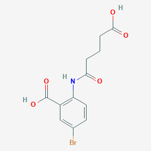 molecular formula C12H12BrNO5 B4722608 5-bromo-2-[(4-carboxybutanoyl)amino]benzoic acid 