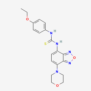 molecular formula C19H21N5O3S B4722688 N-(4-ethoxyphenyl)-N'-[7-(4-morpholinyl)-2,1,3-benzoxadiazol-4-yl]thiourea 
