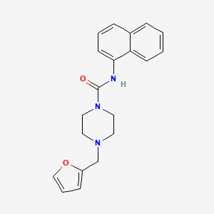 molecular formula C20H21N3O2 B4722779 4-(2-furylmethyl)-N-1-naphthyl-1-piperazinecarboxamide 