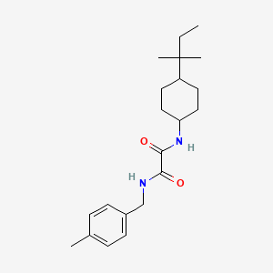 molecular formula C21H32N2O2 B4722787 N-[4-(1,1-dimethylpropyl)cyclohexyl]-N'-(4-methylbenzyl)ethanediamide 