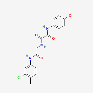 molecular formula C18H18ClN3O4 B4722798 N-{2-[(3-chloro-4-methylphenyl)amino]-2-oxoethyl}-N'-(4-methoxyphenyl)ethanediamide 