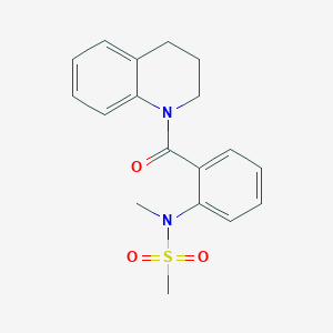 N-[2-(3,4-dihydro-1(2H)-quinolinylcarbonyl)phenyl]-N-methylmethanesulfonamide