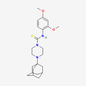 4-(1-adamantyl)-N-(2,4-dimethoxyphenyl)-1-piperazinecarbothioamide