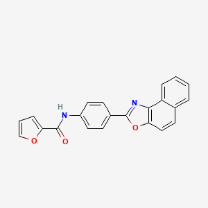 molecular formula C22H14N2O3 B4723118 N-(4-naphtho[1,2-d][1,3]oxazol-2-ylphenyl)-2-furamide CAS No. 714282-44-7