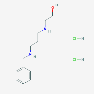 molecular formula C12H22Cl2N2O B4723139 2-{[3-(benzylamino)propyl]amino}ethanol dihydrochloride 