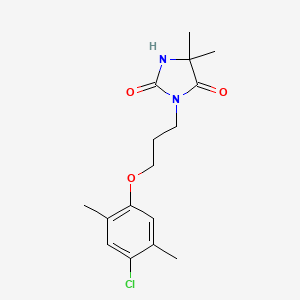 molecular formula C16H21ClN2O3 B4723155 3-[3-(4-chloro-2,5-dimethylphenoxy)propyl]-5,5-dimethyl-2,4-imidazolidinedione 