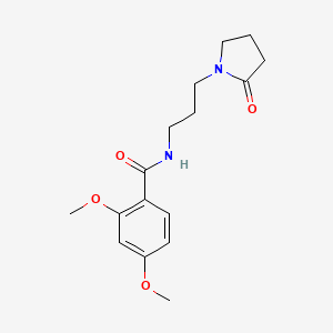 molecular formula C16H22N2O4 B4723199 2,4-dimethoxy-N-[3-(2-oxo-1-pyrrolidinyl)propyl]benzamide 