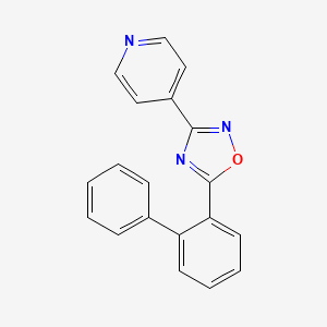 molecular formula C19H13N3O B4723272 4-[5-(2-biphenylyl)-1,2,4-oxadiazol-3-yl]pyridine 