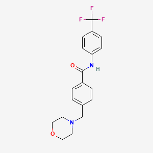 4-(4-morpholinylmethyl)-N-[4-(trifluoromethyl)phenyl]benzamide