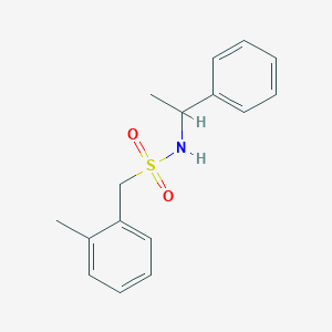 molecular formula C16H19NO2S B4723447 1-(2-methylphenyl)-N-(1-phenylethyl)methanesulfonamide 