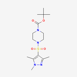 molecular formula C15H26N4O4S B4723483 tert-butyl 4-[(1,3,5-trimethyl-1H-pyrazol-4-yl)sulfonyl]-1-piperazinecarboxylate 