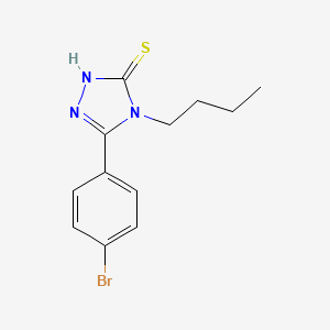 molecular formula C12H14BrN3S B4723524 5-(4-bromophenyl)-4-butyl-2,4-dihydro-3H-1,2,4-triazole-3-thione 