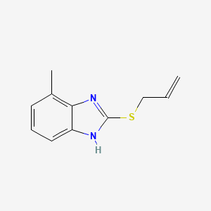 molecular formula C11H12N2S B4723607 2-(allylthio)-4-methyl-1H-benzimidazole 