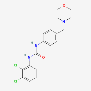 molecular formula C18H19Cl2N3O2 B4723645 N-(2,3-dichlorophenyl)-N'-[4-(4-morpholinylmethyl)phenyl]urea 