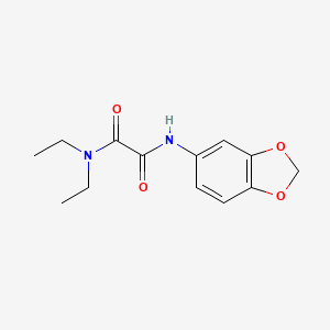molecular formula C13H16N2O4 B4723670 N'-1,3-benzodioxol-5-yl-N,N-diethylethanediamide 