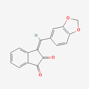molecular formula C17H10O4 B4723691 3-(1,3-benzodioxol-5-ylmethylene)-1H-indene-1,2(3H)-dione 