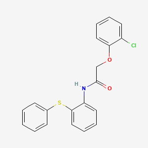 molecular formula C20H16ClNO2S B4723711 2-(2-chlorophenoxy)-N-[2-(phenylthio)phenyl]acetamide 