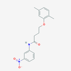 molecular formula C18H20N2O4 B4723762 4-(2,5-dimethylphenoxy)-N-(3-nitrophenyl)butanamide 