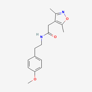 molecular formula C16H20N2O3 B4723817 2-(3,5-dimethyl-4-isoxazolyl)-N-[2-(4-methoxyphenyl)ethyl]acetamide 