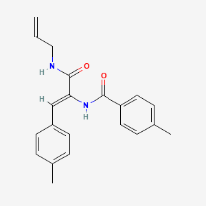 molecular formula C21H22N2O2 B4723878 N-[1-[(allylamino)carbonyl]-2-(4-methylphenyl)vinyl]-4-methylbenzamide 