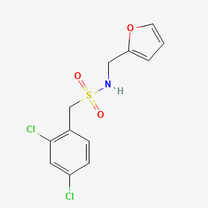molecular formula C12H11Cl2NO3S B4723884 1-(2,4-dichlorophenyl)-N-(2-furylmethyl)methanesulfonamide 