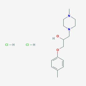 molecular formula C15H26Cl2N2O2 B4723901 1-(4-methylphenoxy)-3-(4-methyl-1-piperazinyl)-2-propanol dihydrochloride 