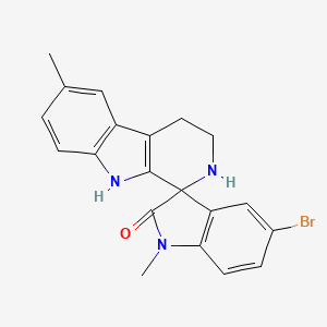 molecular formula C20H18BrN3O B4723945 5'-bromo-1',6-dimethyl-2,3,4,9-tetrahydrospiro[beta-carboline-1,3'-indol]-2'(1'H)-one 