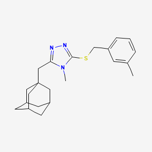 3-(1-adamantylmethyl)-4-methyl-5-[(3-methylbenzyl)thio]-4H-1,2,4-triazole