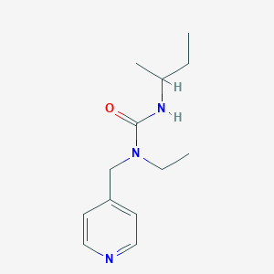 molecular formula C13H21N3O B4724006 N'-(sec-butyl)-N-ethyl-N-(4-pyridinylmethyl)urea 